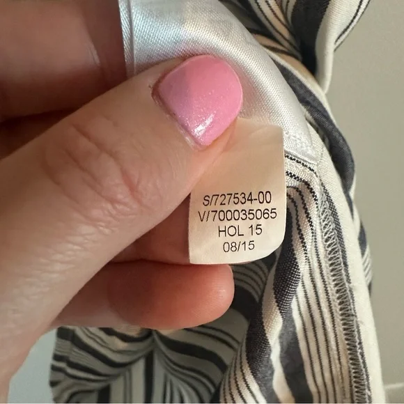 Banana Republic Grey & White Striped Shirt Dress Women’s Size 6, Business Casual - Picture 8 of 12